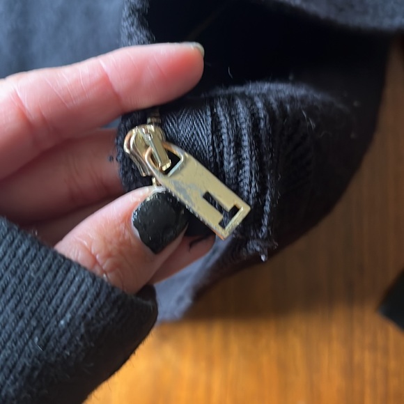 Ted Baker woolen jacket with leather sleeves. - Picture 7 of 7